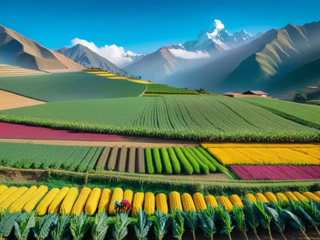 Una abundante biodiversidad de cultivos peruanos alimenta al mundo en un paisaje agrícola vibrante