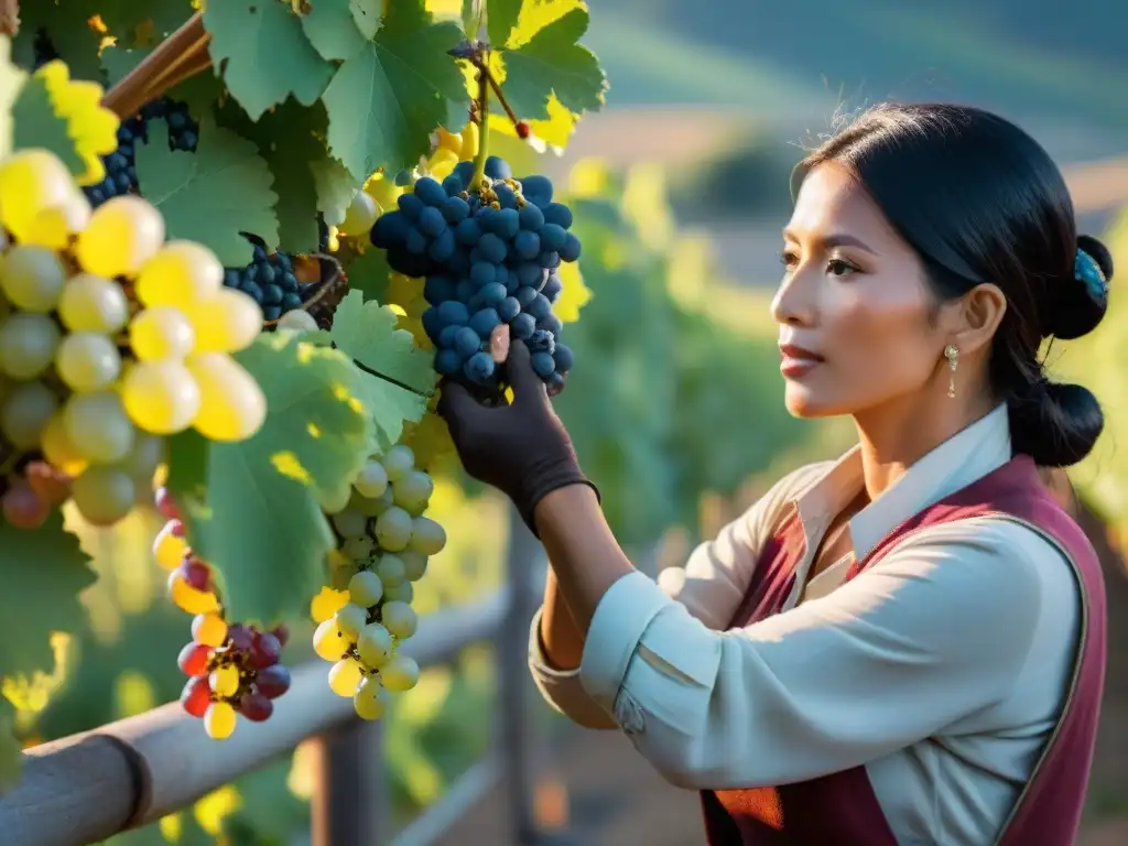 Un amanecer en una viña peruana: tradición y tecnología se funden en la cosecha de uvas