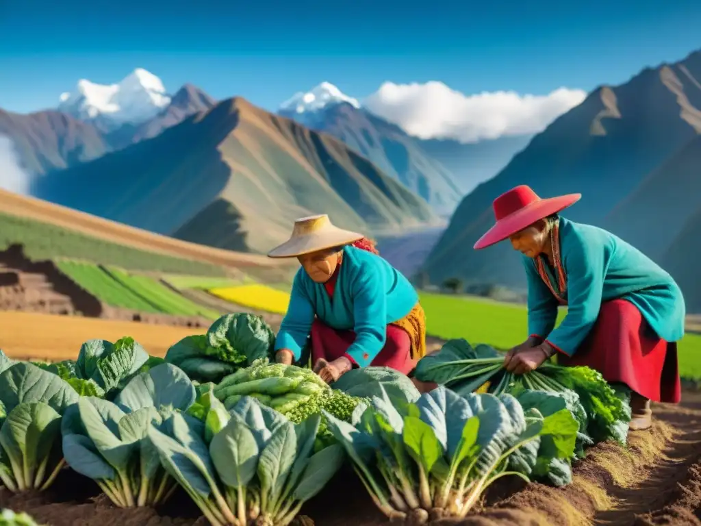 Andinos cosechando caigua con orgullo en los Andes, beneficios de la caigua andina