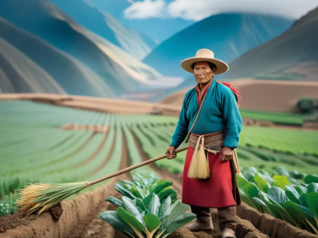Sembrando cañihua: tradición andina en los Andes peruanos Andinos cultivando cañihua con sabiduría y dedicación en los Andes peruanos