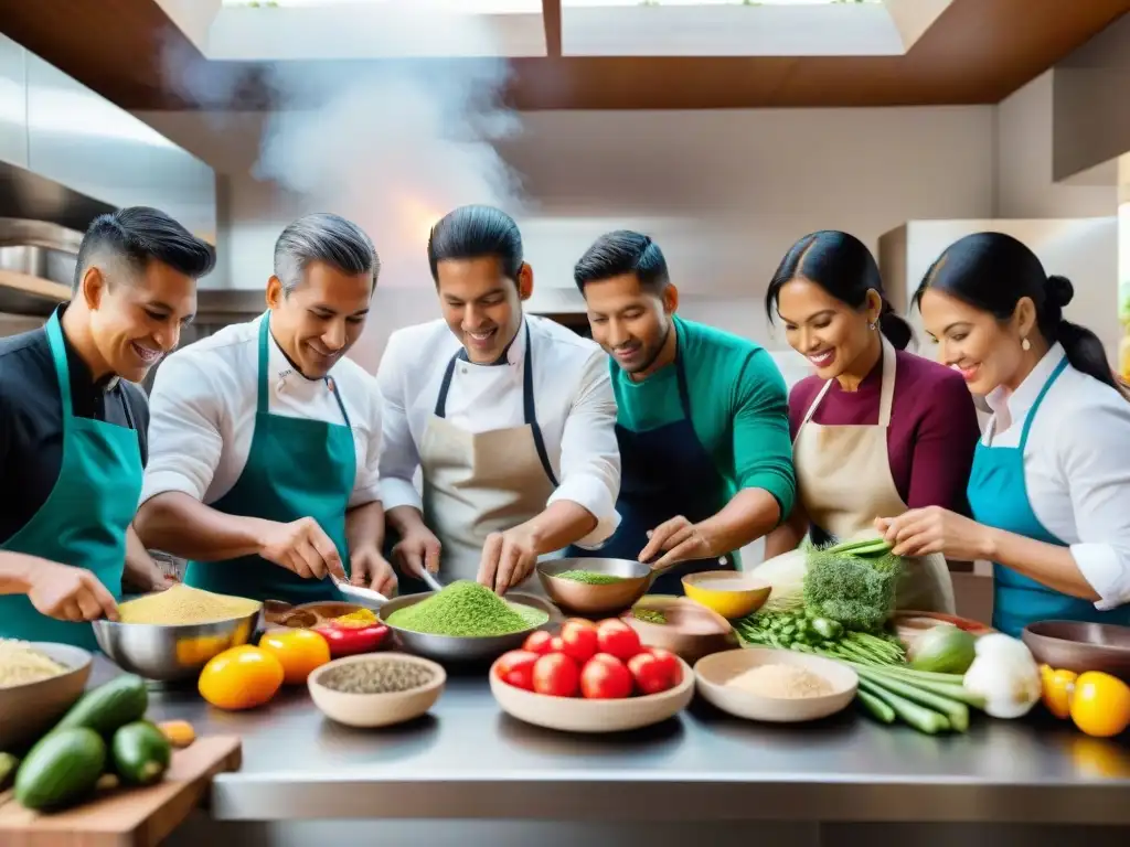 Apasionados emprendedores peruanos innovando juntos en la cocina