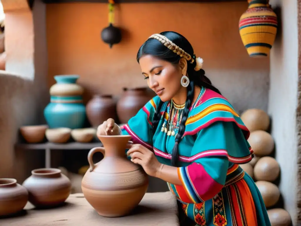 Preparación artesanal de chicha durante el Festival en Cusco