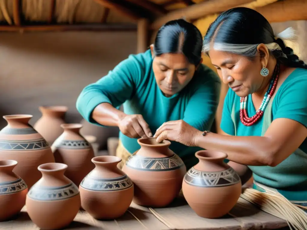 Artesanos peruanos crean cerámica para chicha de jora, conservando tradiciones del Perú prehispánico