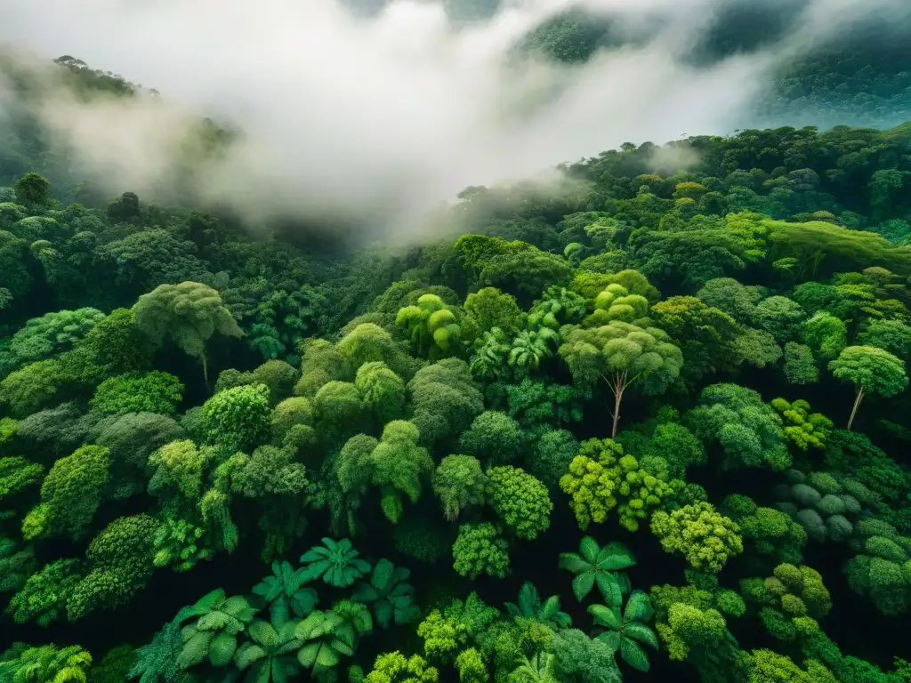 Un bosque amazónico vibrante con ingredientes amazónicos en la gastronomía peruana