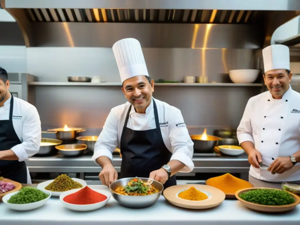 En la bulliciosa cocina de Palmiro Ocampo, chefs de diversas edades y etnias fusionan ingredientes autóctonos en platos vibrantes