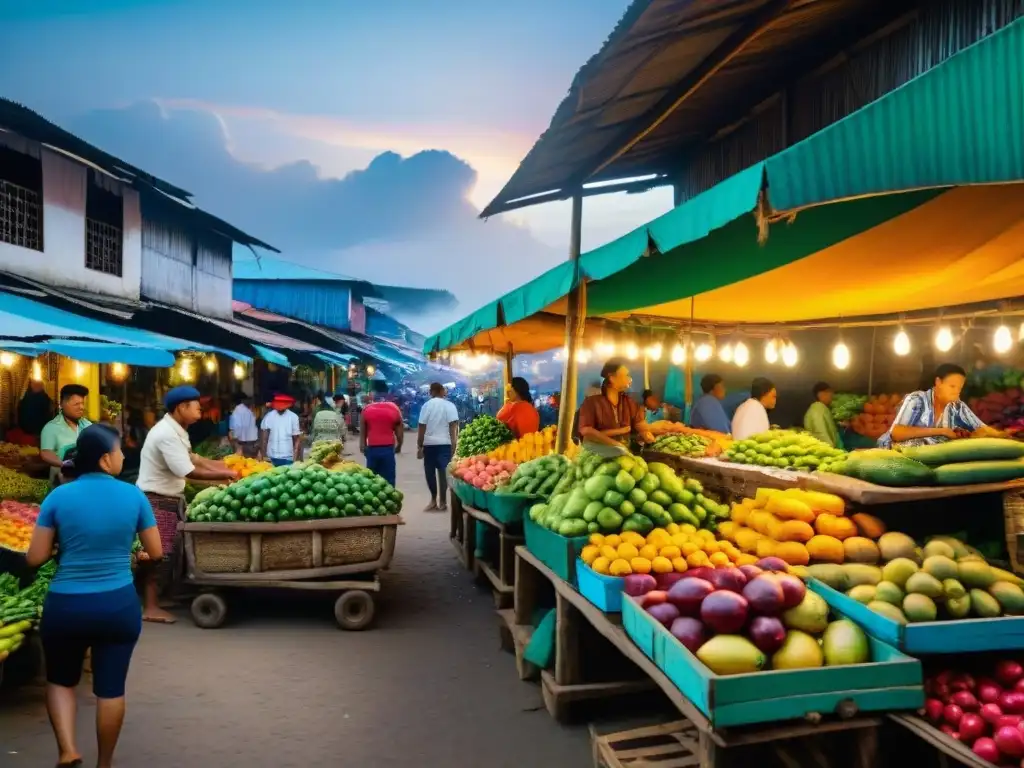 Descubre el bullicioso mercado gastronómico en Iquitos, Perú