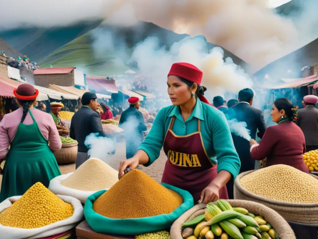 El bullicioso mercado de Lima en el siglo XIX fusiona ingredientes andinos con productos de la Revolución Industrial