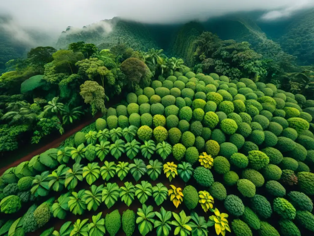 Plantación de cacao en la selva peruana