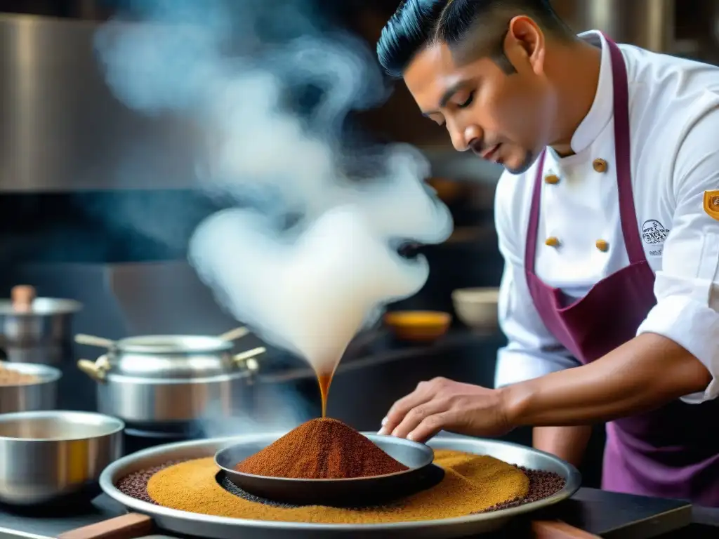 Café peruano en cocina fusión: Chefs peruanos mezclan café recién molido en marinada aromática, creando una fusión gastronómica cautivadora