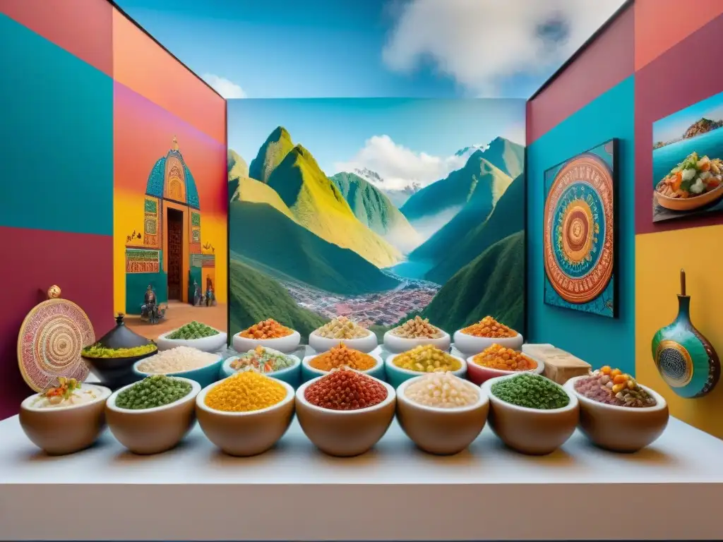 Una cautivadora exposición de arte peruano fusionando gastronomía y artes visuales