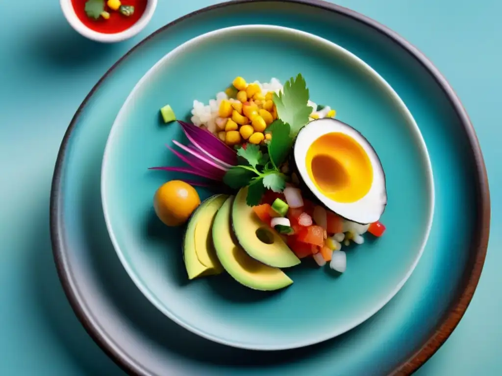 Un ceviche moderno con ingredientes autóctonos, fusionando tradición e innovación en la cocina peruana