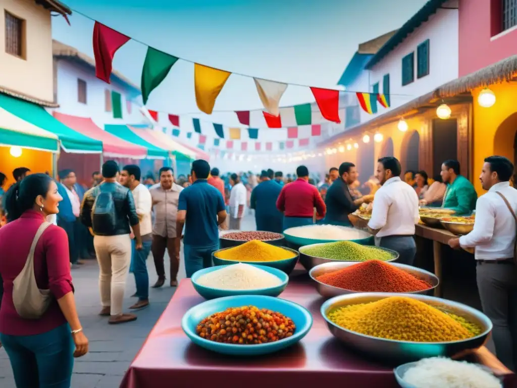 Chef preparando ají en el Festival del Ají en Tacna, vibrante y cultural