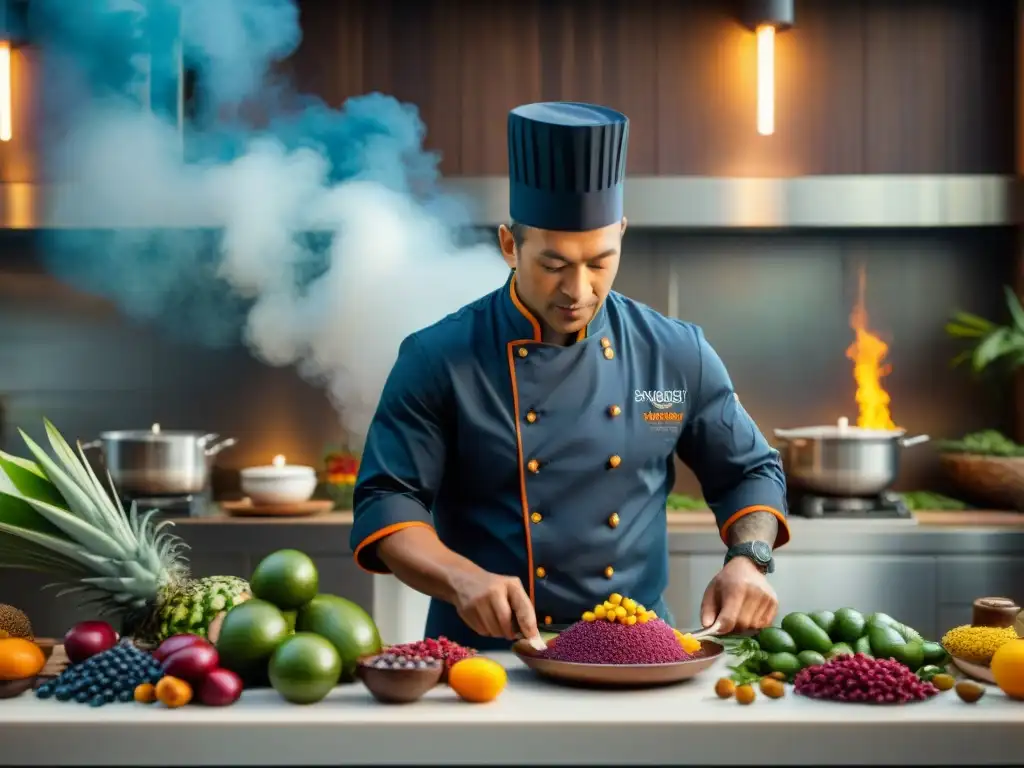 Chef amazónico crea con ingredientes exóticos en cocina moderna