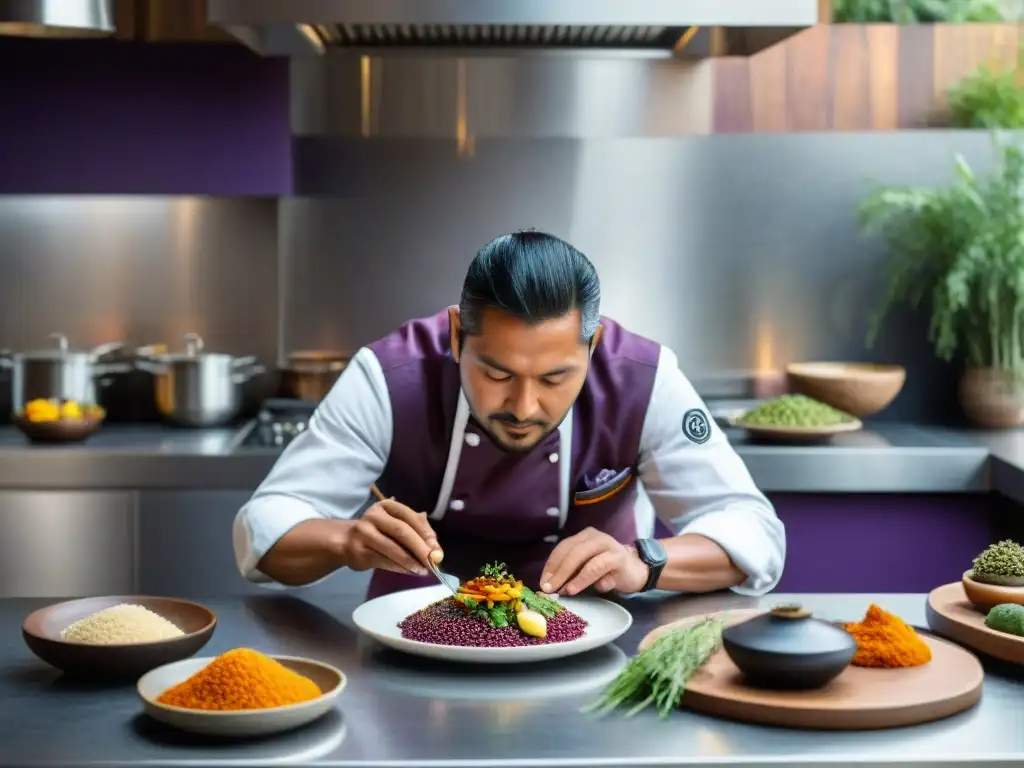 Un chef andino redefiniendo la gastronomía en una cocina moderna