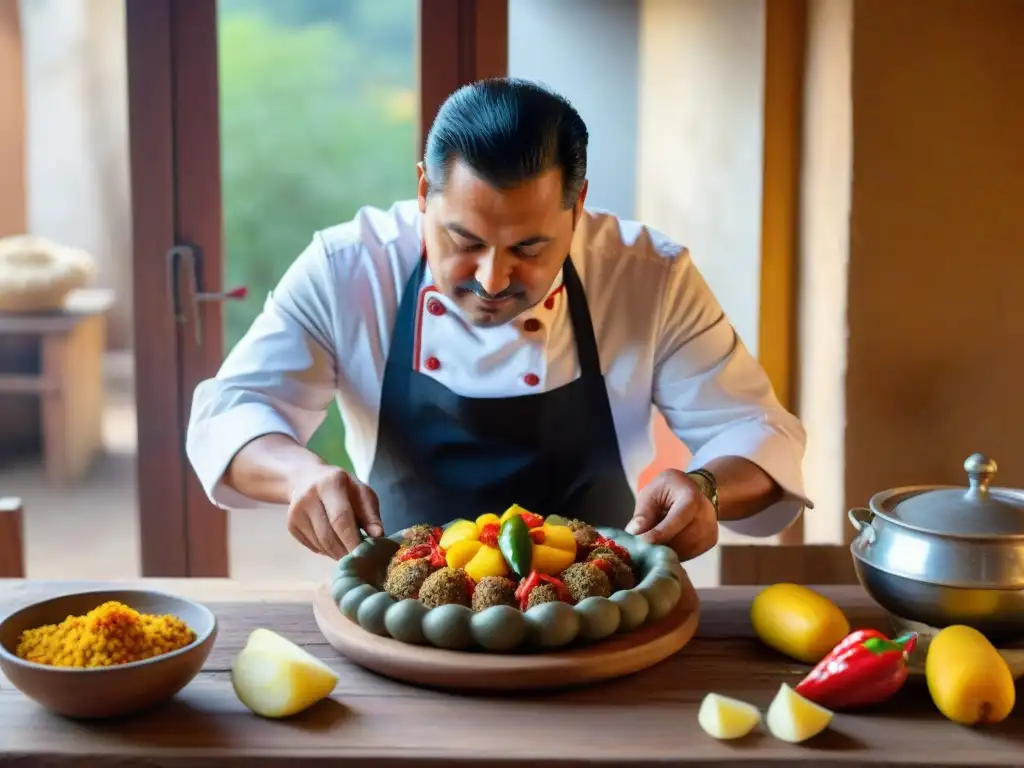 Un chef arequipeño preparando sabores tradicionales