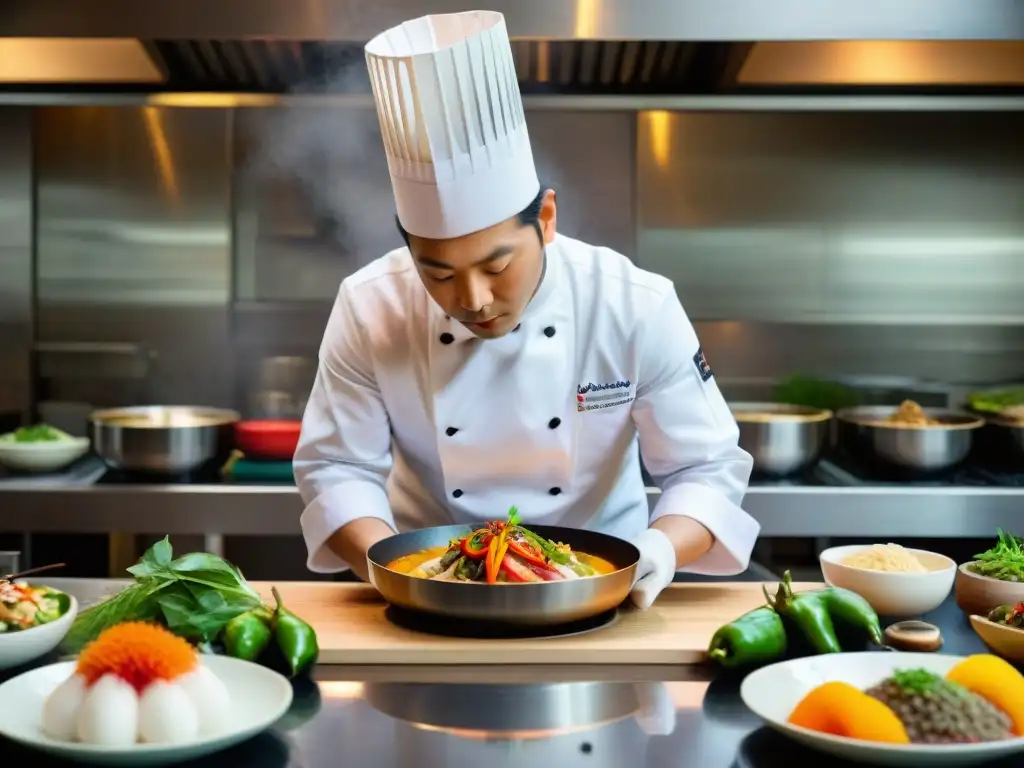 Un chef experto fusiona la gastronomía peruana influenciada por Japón en un plato Nikkei