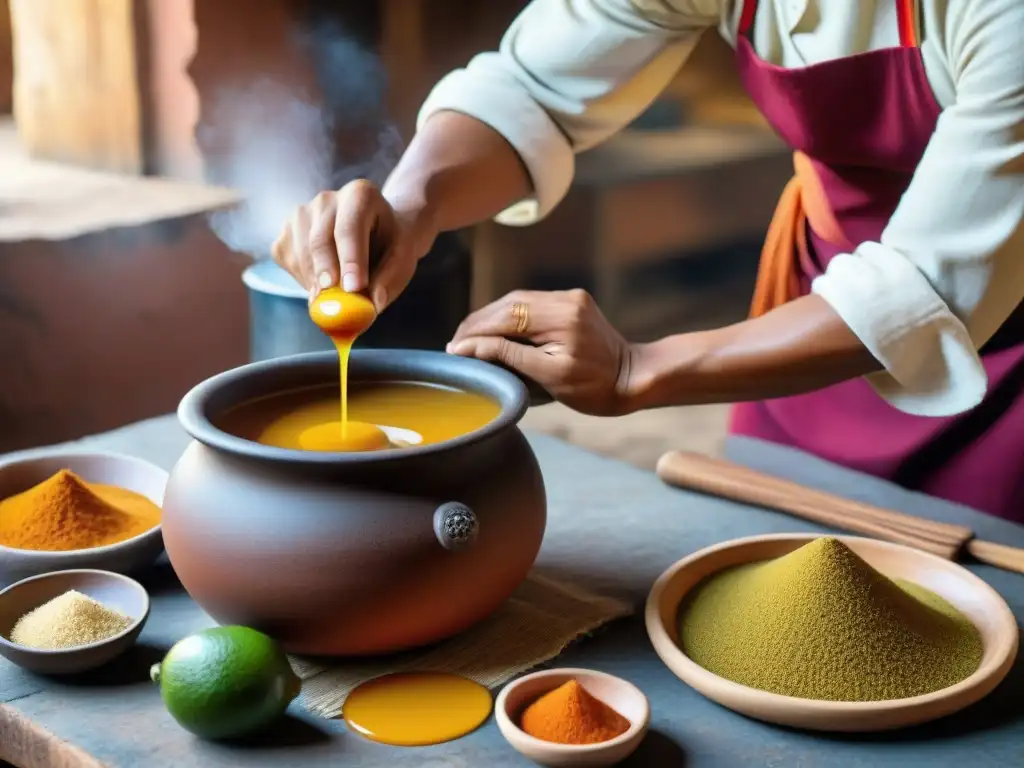 Un chef experto prepara ponche de algarrobina, rescatando tradición en una cocina peruana