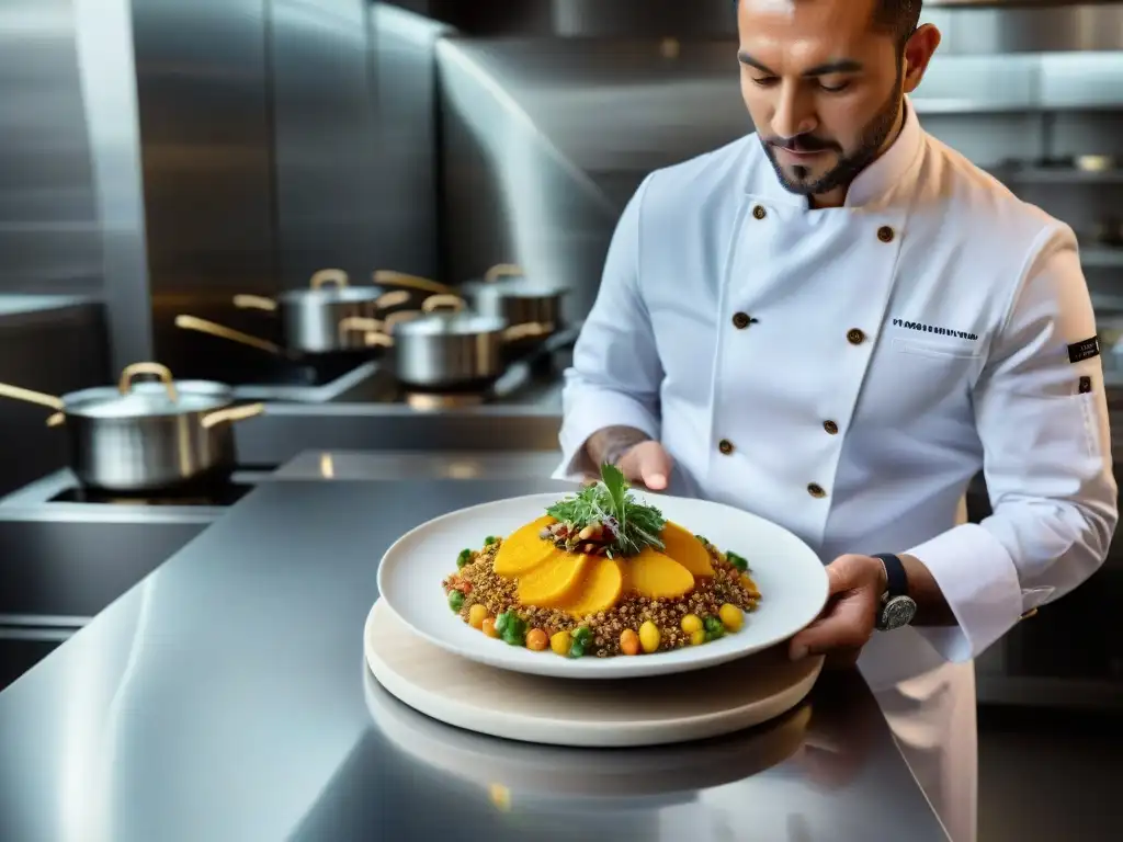 Chef francoperuano fusionando ingredientes autóctonos en cocina moderna