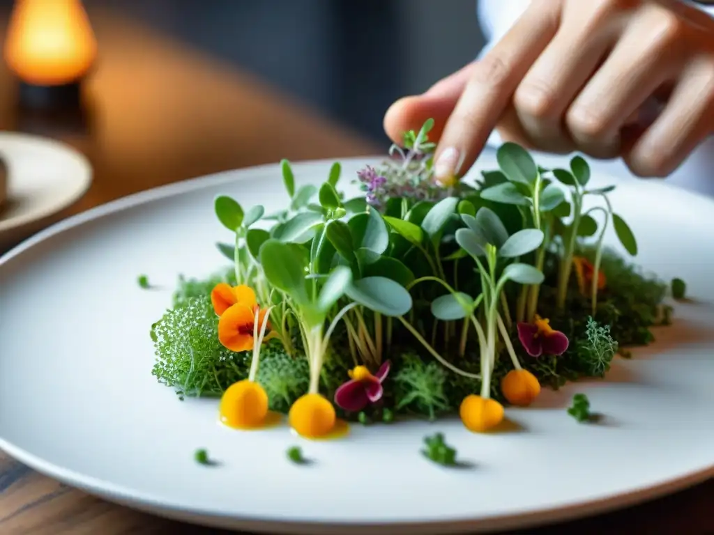 Un chef en Nanka Perú crea una obra de arte culinaria con cocina sostenible