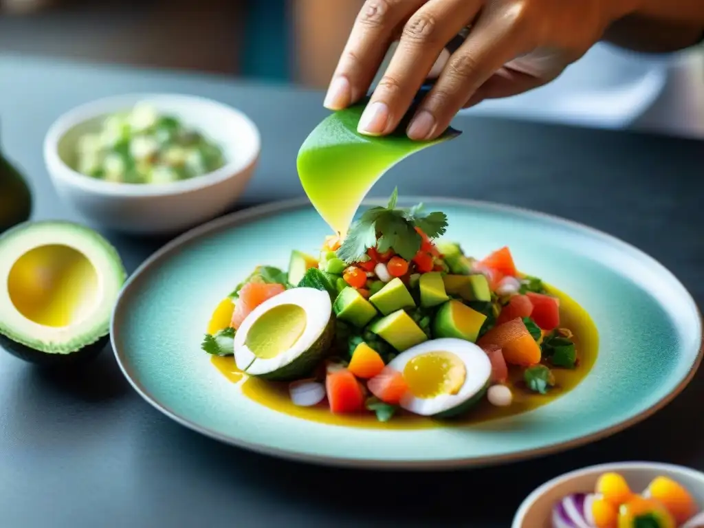 Un chef peruano prepara un ceviche vibrante con precisión en Lima