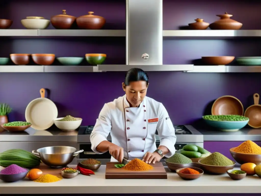 Un chef peruano fusiona tradición e innovación en una cocina de alta tecnología