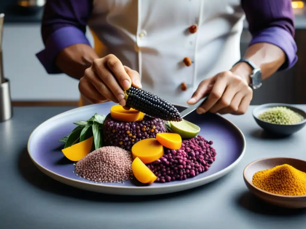 Un chef peruano experto transforma ingredientes andinos en elegantes platos modernos