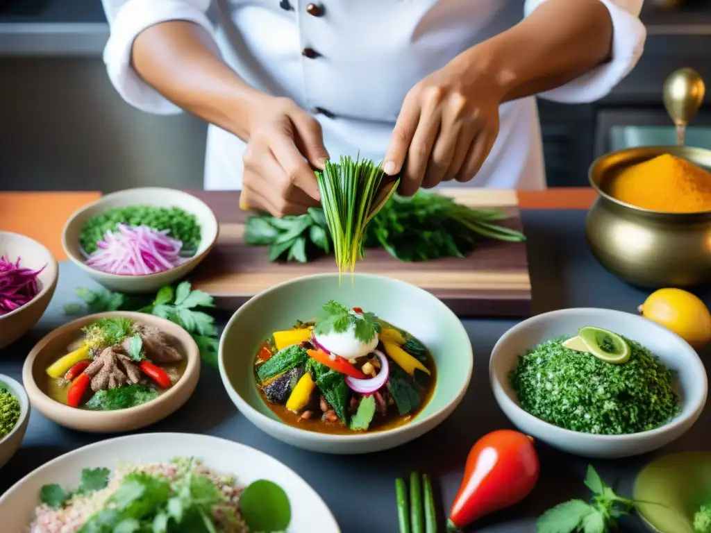 Chef peruano fusiona hierbas amazónicas en platos tradicionales