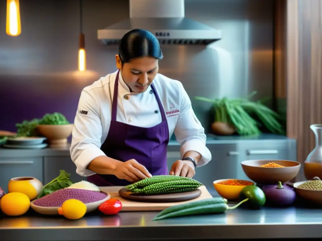 Chef peruano fusiona ingredientes autóctonos en cocina moderna, reflejando la esencia de la gastronomía peruana