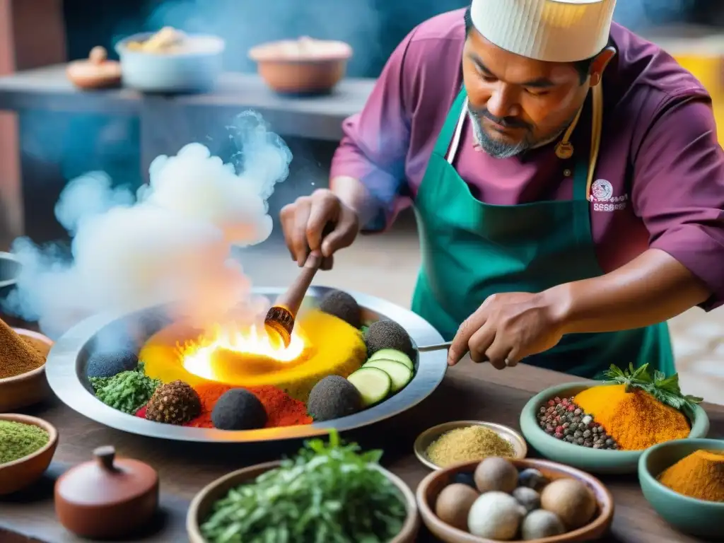 Chef peruano innovador utiliza técnica de ahumado con ingredientes locales