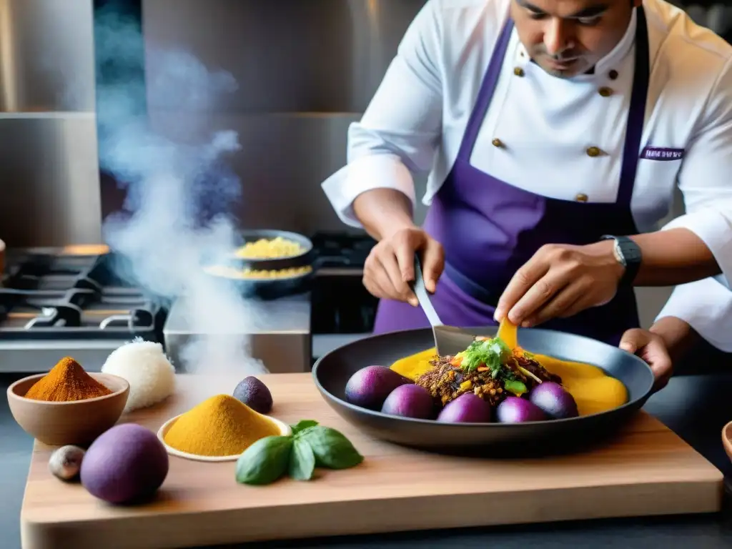 Un chef peruano fusiona tradición y modernidad en un plato único