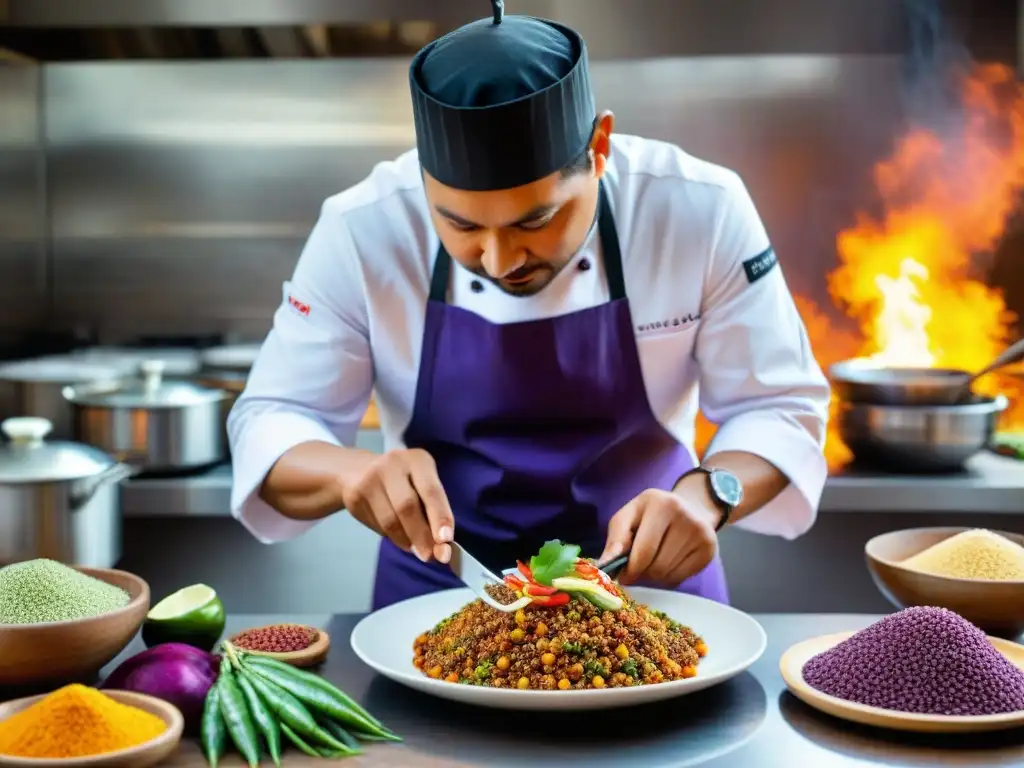 Chef peruano aplicando nanotecnología en alimentos, fusionando tradición e innovación