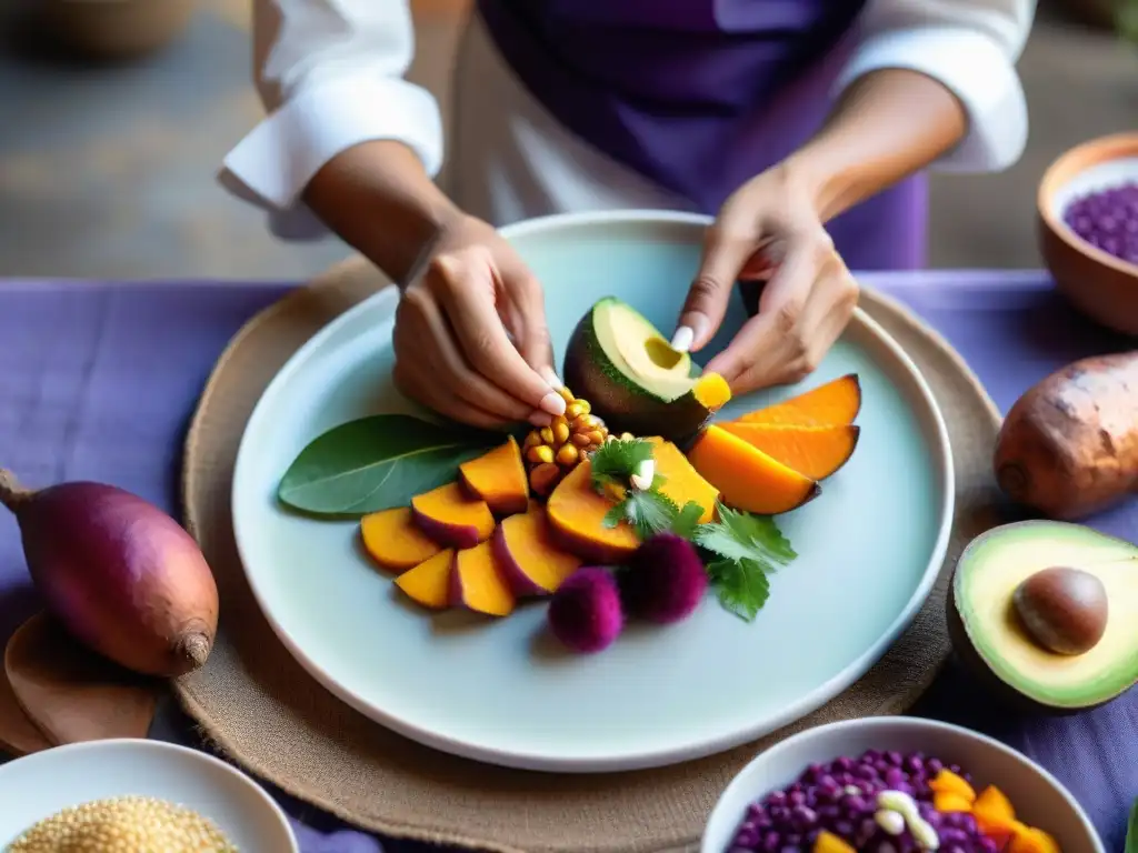 Un chef peruano crea una obra maestra culinaria con ingredientes autóctonos