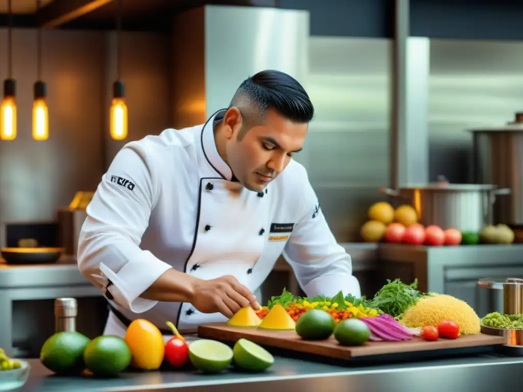 Un chef peruano maridando pisco con platos tradicionales