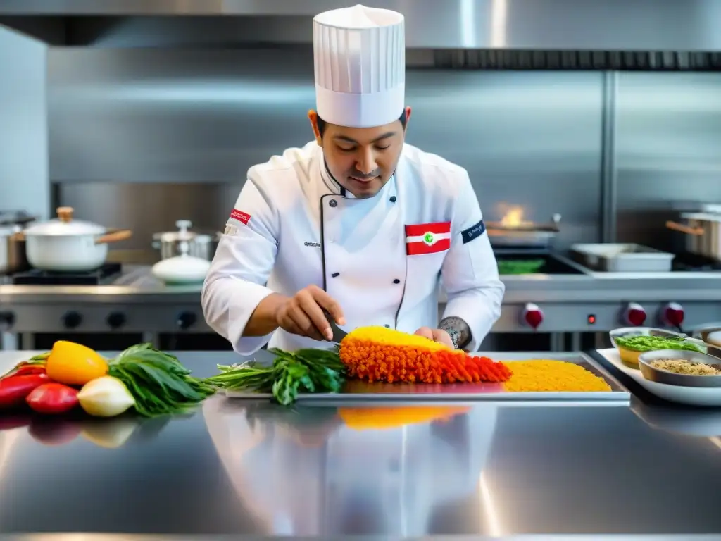 Un chef peruano prepara un plato tradicional con técnica sous vide