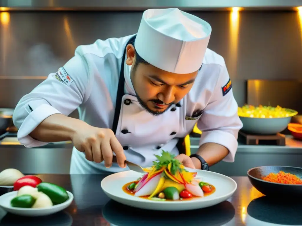 Un chef peruano fusiona platos tradicionales en Osaka, creando una obra culinaria innovadora