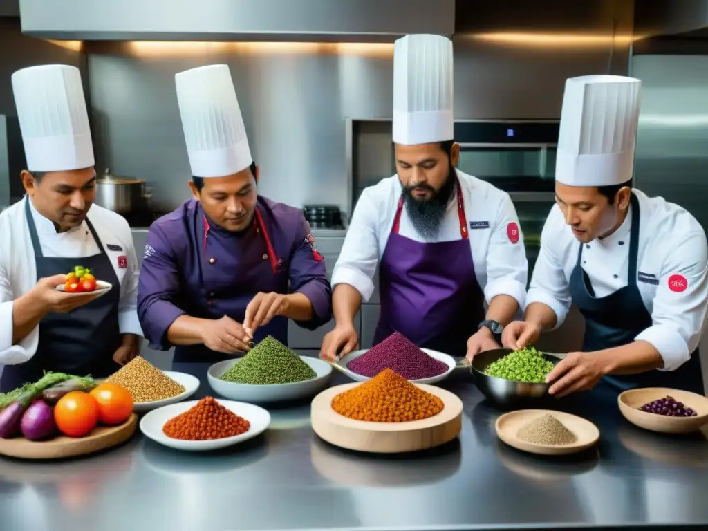 Chef peruanos debaten entre superalimentos como maíz morado y quinoa en cocina moderna