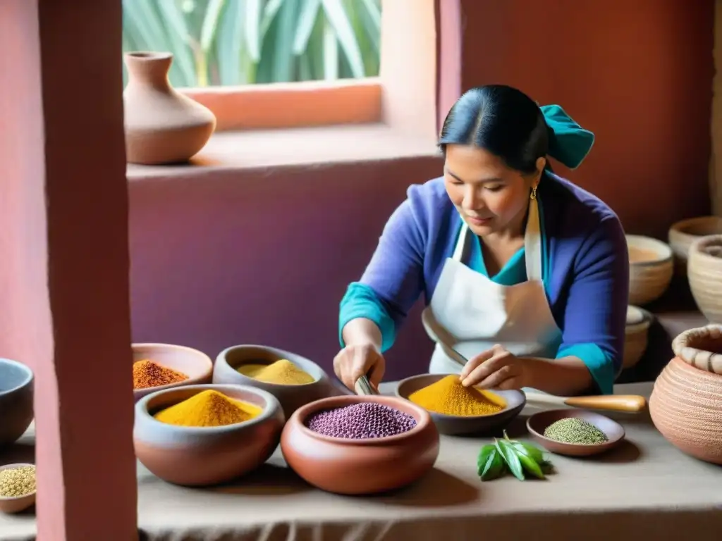 Una cocina peruana ancestral con ingredientes autóctonos vibrantes y aromáticos, chef experto y técnicas tradicionales