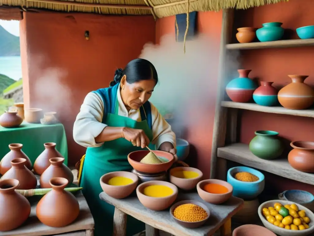 Cocina costeña de Perú: Secretos de fermentación en una cocina tradicional, preparando chicha