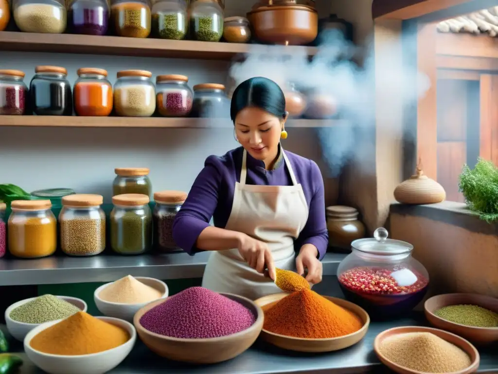 Cocina tradicional peruana con alimentos fermentados