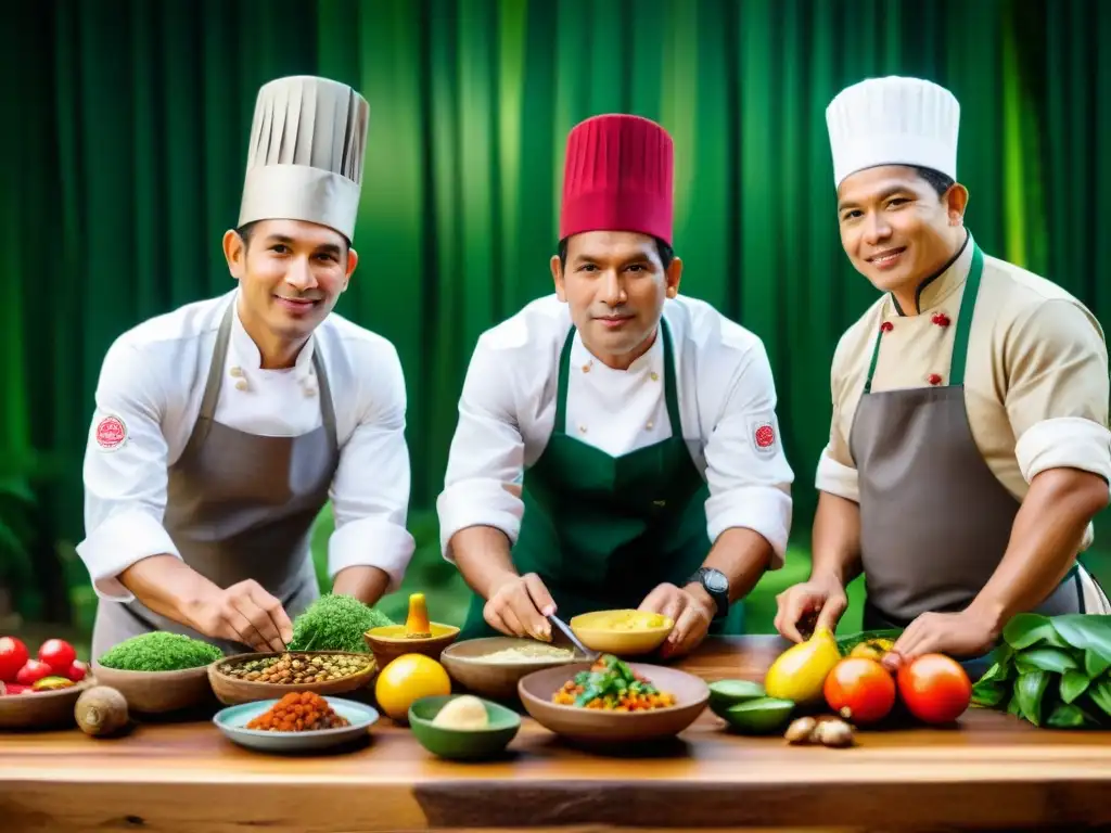 Cocineros peruanos con ingredientes autóctonos en la Amazonía