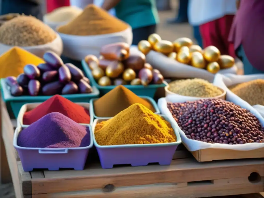 Una colorida exhibición de ingredientes olvidados de la gastronomía peruana en una feria culinaria