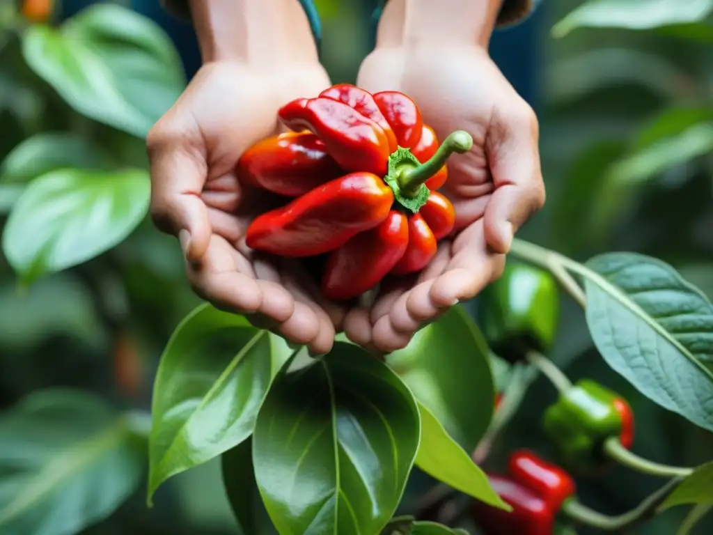 La cosecha de ají charapita en la selva peruana: Detalles vibrantes y tradición culinaria