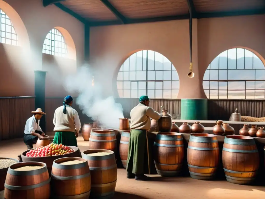 Una destilería tradicional peruana muestra el proceso detallado de producción de pisco