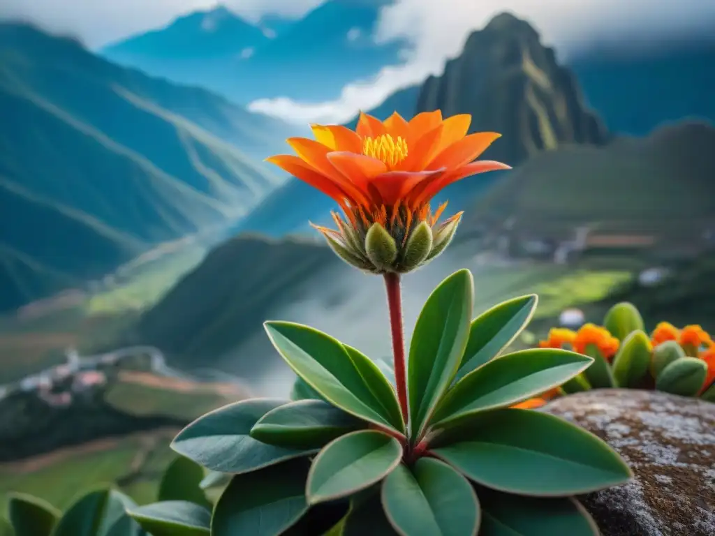 Detallada imagen de planta de tara en los Andes peruanos, resaltando su belleza y usos