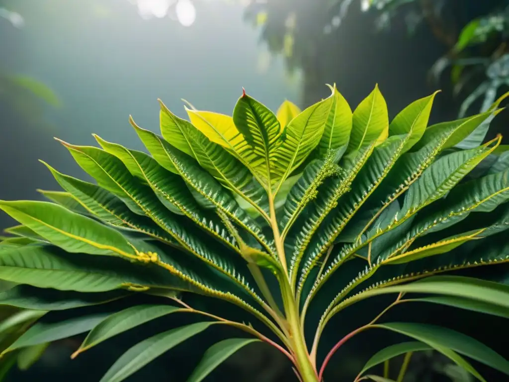 Detalle asombroso de la selva peruana con Uña de Gato en su hábitat natural