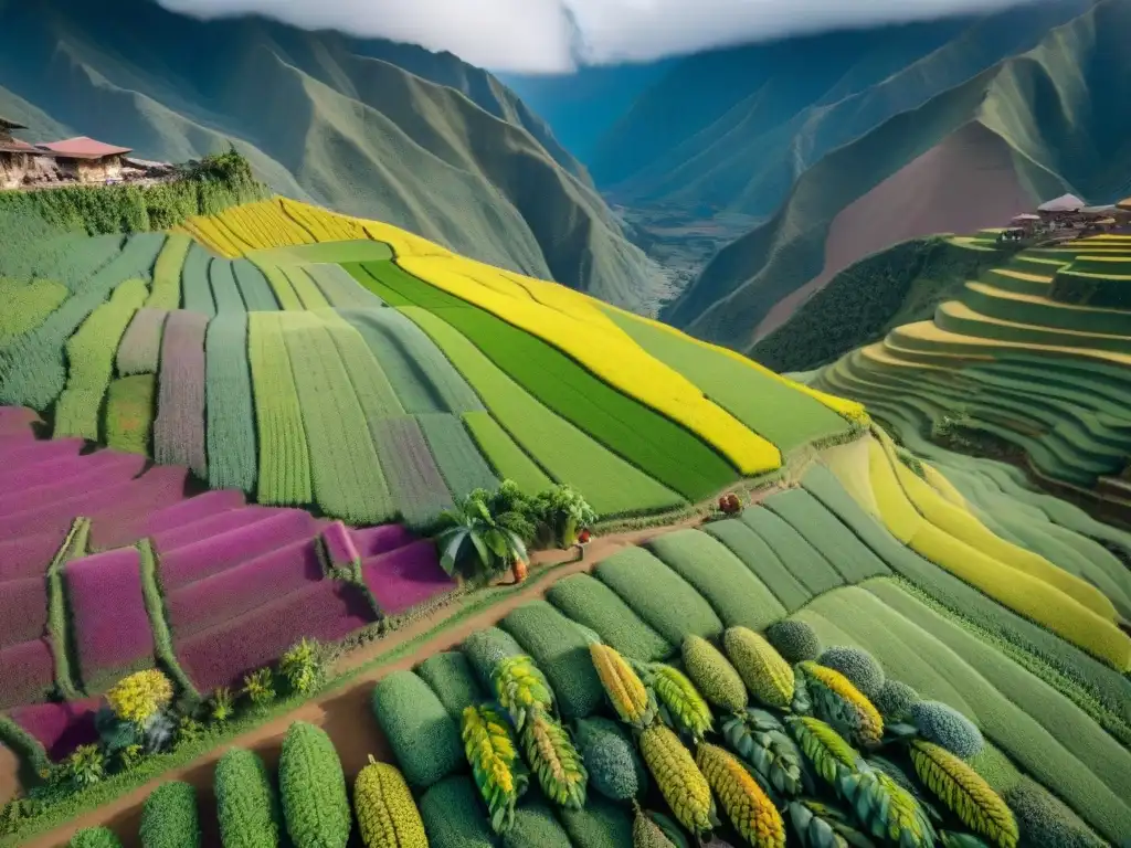 Un drone entrega ingredientes autóctonos en los Andes peruanos, mezclando tradición y tecnología