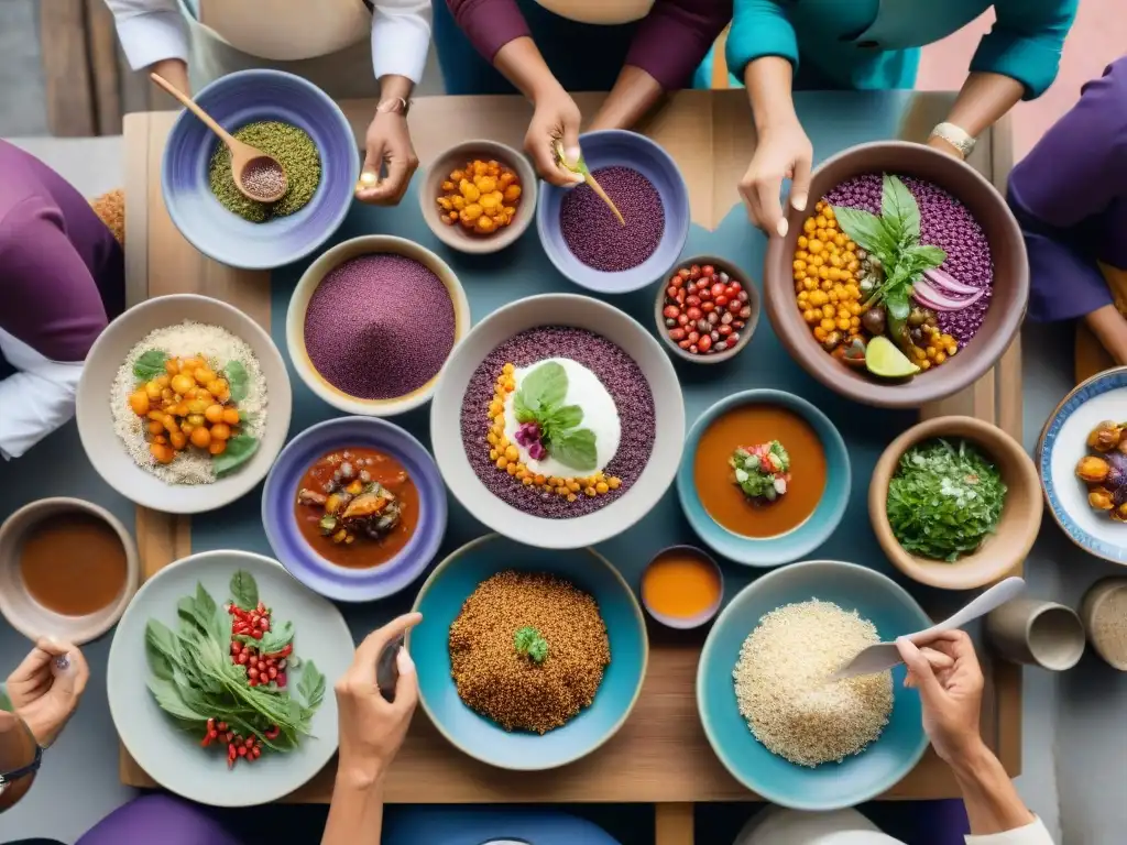 Un encuentro inclusivo en la cocina peruana con ingredientes tradicionales