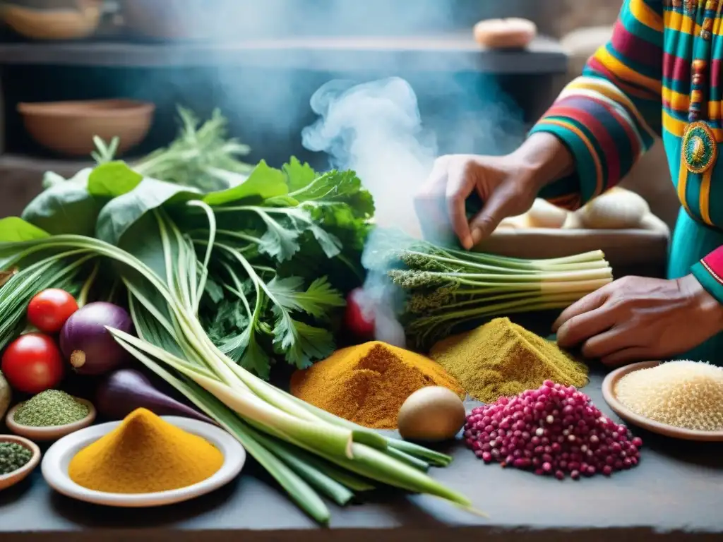 Conservación de la esencia de la gastronomía peruana a través de la deshidratación de hierbas y verduras en una cocina tradicional