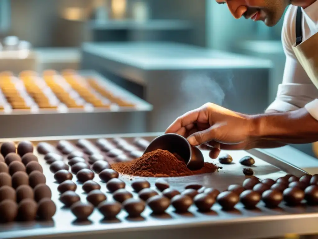 Un experto chocolatero peruano crea chocolates artesanales de calidad en una cocina tradicional