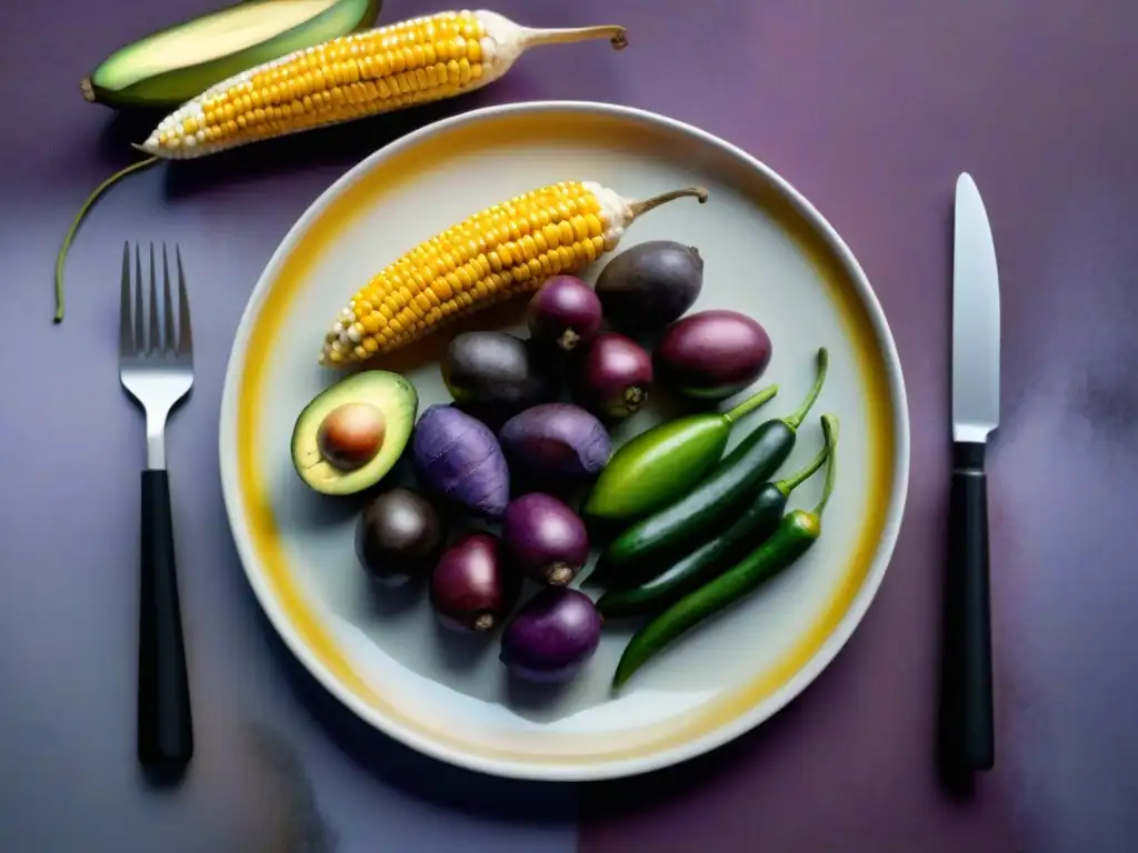 Una explosión de colores y frescura en vegetales frescos de la cocina peruana